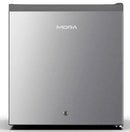 Hisense Mora 44 Litre Bar Fridge- Titanium Silver Finish Low Noise Design 44 Litres Net Capacity Tempered Glass Shelves Integrated Freezer Compartment Reversible door design Integrated Door Handle A+ Energy Efficiency Class Energy Saving Door Lock Titaniu