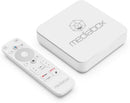 Mediabox Rocket Ultimate All In One Android Streaming Box- MBX-ROC-01 Quad-Core Cortex-A55 CPU ARM Mali-G31 GPU 2GB LPDDR4 RAM And 32GB EMMC Storage 4K Video Support Dolby Atmos Audio Dual-Band Wi-Fi 5 100Mbps Ethernet Hotspot Functionality Power input is