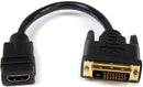 UniQue Female HDMI To 24+1 Male DVI Cable - 30cm Long HDMI Source Input DVI-D Dual Link Output Up To 1920 x 1200 Maximum Resolution 1.4 HDMI Version High Speed Cable PVC Material Plug And Play No Drivers Needed 1 Month Warranty.