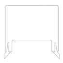 Casey Self Supporting Protective Transparent Barrier -Easily creates a physical barrier between employees and customers at service counters
