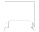 Casey Self Supporting Protective Transparent Barrier -Easily creates a physical barrier between employees and customers at service counters