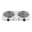 Casey Koala Electric Double Spiral Plate Stove –5 Variable Heat Settings Dual Indicator Lights Easy Cleaning System 220-230V-Ideal for Students Camping Outdoor Cooking-White 6 months warrant