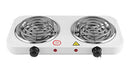 Casey Koala Electric Double Spiral Plate Stove –5 Variable Heat Settings Dual Indicator Lights Easy Cleaning System 220-230V-Ideal for Students Camping Outdoor Cooking-White 6 months warrant