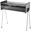 Metalix Large Adjustable Braai Stand- Easy To Assemble And Store Carbon Steel Construction Grid Size: 620 X 320mm Colour Black