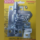 Noble Lockable Pad Bolt latch 100mm Zinc Plated- Can be installed horizontally or vertically Rust and Corrosion resistant for durability 3 Months Warranty