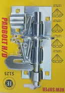 Noble Lockable Pad Bolt latch 125mm Zinc Plated- Can be installed horizontally or vertically Rust and Corrosion resistant for durability 3 Months Warranty