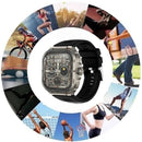 Nesty NP 104 Ultra Smart Sports Watch With Calling Function – Square Shape Full Touch 2.01 Inch TFT Colour Screen Resolution 240 x 296 IP67 Water Resistant Usage Fitness And Outdoor Smart Watch Metal Body with Tempered Glass Construction Multiple Sports H