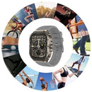 Nesty NP 104 Ultra Smart Sports Watch With Calling Function – Square Shape Full Touch 2.01 Inch TFT Colour Screen Resolution 240 x 296 IP67 Water Resistant Usage Fitness And Outdoor Smart Watch Metal Body with Tempered Glass Construction Multiple Sports H