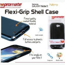 Promate Nitro.Black Multi-Colored Flexi-Grip Designed Case For Samsung Galaxy Note 2. Black 1 Year Warranty