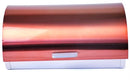 Totally Stainless Steel Bread Bin - Elegant Design Copper Painted Finish Roll Top Lid With Handle Out of Box Failure Warranty