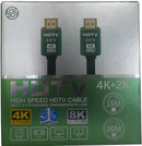 UniQue Premium High Speed HDTV Cable - 20 Metres Long HDTV 2.0 Version 4K Display 24K Gold Plated Connector Aluminum Alloy Housing High Speed Ethernet Support 10/100Mbps Network Transmission Support Dolby True-HD DTS-HD Master Audio Support Up to 32 Sound