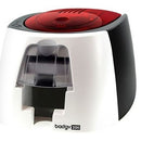 Evolis BADGY200 Card Printing Solution - a compact entry-level ID card printer designed for small-scale use ideal for printing less than 500 single-sided cards annually. It offers professional-quality edge-to-edge printing with a resolution of 260 x 300 d