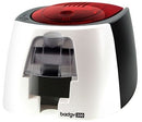 Evolis BADGY200 Card Printing Solution - a compact entry-level ID card printer designed for small-scale use ideal for printing less than 500 single-sided cards annually. It offers professional-quality edge-to-edge printing with a resolution of 260 x 300 d