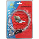 Unique Universal Notebook Key Lock - 1.8M Length Keyed Lock Plated Steel With Protective Vinyl Coating Metal Alloy Lockhead 2 Metal Keys Included 90° Swivel Joint Compact Design Anti-Cut Cable Tamper Resistant lock Mechanism 1 Month Warranty.