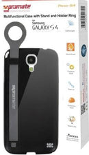 Promate Pless-S4 Multifunctional Case with a Stand and a Holder Ring for Samsung Galaxy S4-Black 1 Year Warranty