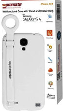 Promate Pless-S4 Multifunctional Case with a Stand and a Holder Ring for Samsung Galaxy S4-White 1 Year Warranty