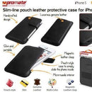 Promate Rocha iPhone 5 Slim-line pouch leather protective case Cover-Grey 1 Year Warranty