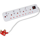 Aerial King Surge M Plug 8 Way Unswitch – The Ultimate Solution For Powering Your Devices Safely And Efficiently. This Robust Power Strip Features Eight Outlets Designed To Accommodate All Your Electronic Needs From Home Entertainment Systems To Office Eq