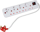 Aerial King Surge M Plug 8 Way Unswitch – The Ultimate Solution For Powering Your Devices Safely And Efficiently. This Robust Power Strip Features Eight Outlets Designed To Accommodate All Your Electronic Needs From Home Entertainment Systems To Office Eq