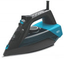 Defy 2600w Black With Blue Steam Iron - Ceramic Soleplate 240ml Water Tank Capacity Variable Steam Output Vertical Steam Anti-Drip Anti-Calc 1.3 Kg Weight 2600w Power 2 year warranty