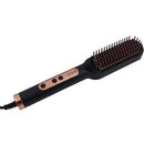 Sokany Hair Straightener Brush Black And Rose Gold - Effortless Straightening And Styling 5 Temperature Levels Safe And Gentle Styling Anti-Scald Fast Heating Perfect For Home Salon 6 Months Warranty