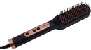 Sokany Hair Straightener Brush Black And Rose Gold - Effortless Straightening And Styling 5 Temperature Levels Safe And Gentle Styling Anti-Scald Fast Heating Perfect For Home Salon 6 Months Warranty