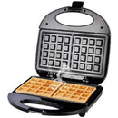 Sokany Dual Midi Belgian Waffle Maker - Medium Sized Dual Belgian Style Waffles Non-Stick Coating Surface Plates 750w Rated Power Double Sided Heating and Cooking Anti-Scald Cool Touch Handle Easy To Clean Colour Black 1 year warranty
