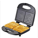 Sokany Dual Smiley Emoji Waffle Maker - Smiley Imprinted Waffles Non-Stick Coating Surface Plates 750w Rated Power Double Sided Heating and Cooking Anti-Scald Cool Touch Handle Easy To Clean Colour Black 1 year warranty