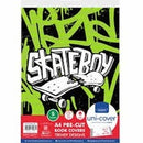 Marlin A4 Pre-Cut Book Covers Stakeboy 5pack - High Quality Durable Plastic Trendy Stakeboy Designs Saves Time with Uni-Cover System Ideal For A4 Size Documents