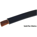 Solarix 16mm2 Battery Power Cable Per Metre Black - 6AWG High Quality And Performance Battery Cable Black Flexible PVC Insulation Used For Connection between Lithium Or Gel Batteries to 12V 24V and 48V Inverter Systems - Sold Per Metre - Please Note 16mm2