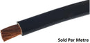 Solarix 16mm2 Battery Power Cable Per Metre Black - 6AWG High Quality And Performance Battery Cable Black Flexible PVC Insulation Used For Connection between Lithium Or Gel Batteries to 12V 24V and 48V Inverter Systems - Sold Per Metre - Please Note 16mm2