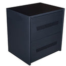 Solarix Steel Battery Box For 6 Batteries - Indoor Use Battery Box Design Easy To Assemble Powder Coated Mild Steel Casing Houses Up To 6 X 120ah Inverter Batteries 2 x Shelves Top and Bottom Floor Standing Unit Colour Black