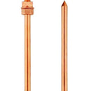 Solarix Copper Cladded 120mm Earth Spike with Dual Nuts and Dual Washers-Rust resistant Easy installation Allow For A Good Electrical Connection With The HT Cables