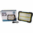 Solarix LED Solar Floodlamp 33w Portable Rechargeable LED High Brightness with Rubberised Casing Comfortable handle design and Foldable Stand- Irradiation distance up to 30 meters Emergency Phone Charger Type C USB Charging Interface Charging Power displa