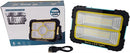 Solarix LED Solar Floodlamp 33w Portable Rechargeable LED High Brightness with Rubberised Casing Comfortable handle design and Foldable Stand- Irradiation distance up to 30 meters Emergency Phone Charger Type C USB Charging Interface Charging Power displa