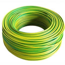 Solarix Insulated 6mm² Yellow And Green Earth Wire 100 Metre Roll - Cable Cross Section 6mm² Cable Sheath Colour Yellow and Green Multi Strand Copper Conductor Material PVC Insulation Material Sold as 100 Metre Per Roll