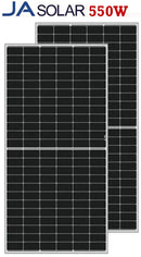 Solarix JA 550W Mono Crystalline Half Cell Solar Panel- Deep Blue Ver 3.0 Technology 11-Busbar Half-Cut Cell Number of Cells 144 (6×24) Maximum Rated Power(Pmax): 550W Maximum Power Voltage(Vmp): 41.96VDC Maximum Power Current(Imp): 13.11A Junction Box: I