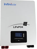 Solarix Infinisolar 25.6V 100Ah Lifepo4 Single Battery Module - Total Usable Energy 2.56KWh Normal Voltage: 25.6V Rated Capacity (5HR): 100 Ah Voltage Range 22.0V to 29.2V LCD Display and Battery Level Indicator Continuous Charging Current: 100A Continuou