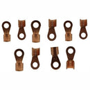 Solarix Non Insulated Copper Battery Cable Lug 25 x 8mm Pack of 10- For Use With Cable Size 25mm Eyelet Size 8mm Used To Terminate Cable Butted Seam To Ensure Smooth Installation Onto Cable Works With Any Standard Cable Crimping Tools