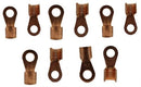 Solarix Non Insulated Copper Battery Cable Lug 25 x 8mm Pack of 10- For Use With Cable Size 25mm Eyelet Size 8mm Used To Terminate Cable Butted Seam To Ensure Smooth Installation Onto Cable Works With Any Standard Cable Crimping Tools