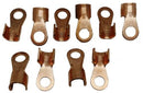 Solarix Non Insulated Copper Battery Cable Lug 35 x 10mm Pack of 10 - For Use With Cable Size 35mm Eyelet Size 10mm Used To Terminate Cable Butted Seam To Ensure Smooth Installation Onto Cable Works With Any Standard Cable Crimping Tools