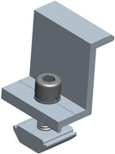 Solarix End Clamp 35mm Solar Panel Mounting - Aluminium 6005 T5 And Stainless Steel 35mm Used To Secure The Solar Panels To The Mounting Rails And Are Used At The Ends Of The Row Of Panels Suitable For Pitched And Flat Roofs Cladding Type: Tiled Slate And