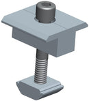 Solarix Mid Clamp 35mm Solar Panel Mounting- Aluminium 6005 T5 And Stainless Steel 35mm Mid Clamp Is Installed Between The Solar Panel And The Board To Fix Two Solar Panels Suitable For Pitched And Flat Roofs Cladding Type: Tiled Slate And Sheet Metal
