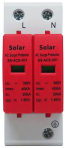 Solarix AC Surge Protector Device - Single Phase Suitable For 50Hz And 60Hz AC Power Supply System Protects Your Appliances Electronics AC Circuits As Well As Solar Inverters From High Voltages And Surges Compatible with AC circuits Only. Please Do Not Us