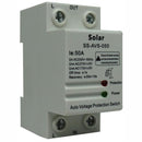 Solarix Auto Voltage Protection Switch- Din Rail Mount Passing Current Maximum 50A Rated AC Voltage 230VAC Frequency 50Hz Over-voltage Cut-off Value 275VAC Under-Voltage Cut-Off Value175VAC Recovery Time <30s Automatic Recovery Function Over and Under Vol
