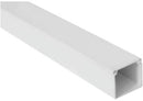 Solarix PVC Trunking 3 Metre Lenght 40mm X 40mm White-Used To Protect Cables And Wiring Which Hasn't Been Installed Within The Wall Provides A Clean Appearance To Cabling Installations Ideal For Use In Residential Commercial Or Industrial Construction Col