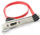 UniQue SATA Female to SATA Male with Bracket-Convert Internal SATA port to External connection at PCI bracket. OEM