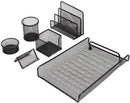 Office Set of 6Pcs0 - Document Tray Letter Shelf Memo Holder Pencil Cup Clip Holder
