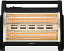 Mellerware Heater - Powerful 1600w 2 heat settings 4 heating quartz tubes Radiant heat wide angle reflectors Cool touch housing Carry handle on top Tip over cut out switch.