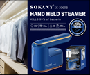 Sokany SK3069B Handheld Steamer Blue - 1200W power 25ML water tank strong steam full ironing simple Operation.